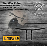 Manillar T-Bar de 6'' de Alto y con Pullback de 6'' Marca Emgo