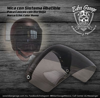 Mica con Sistema Abatible para Casco de Burbuja Color Humo