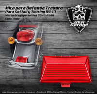 Mica para Defensa Trasera Softail y Touring Color Rojo