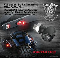 Direccionales Microbullet Kuryakyn Atto Collection Color Negro Mate
