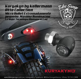 Direccionales Microbullet Kuryakyn Atto Collection Color Negro Mate