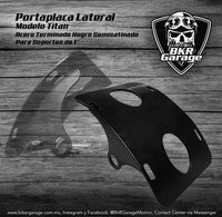 Portaplacas Curvo Lateral Modelo Titan