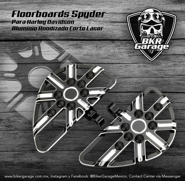 Posapies para Harley Floorboards Spyder Corte Láser
