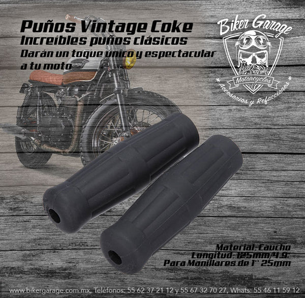 Puños Vintage, Modelo Coke, Negros