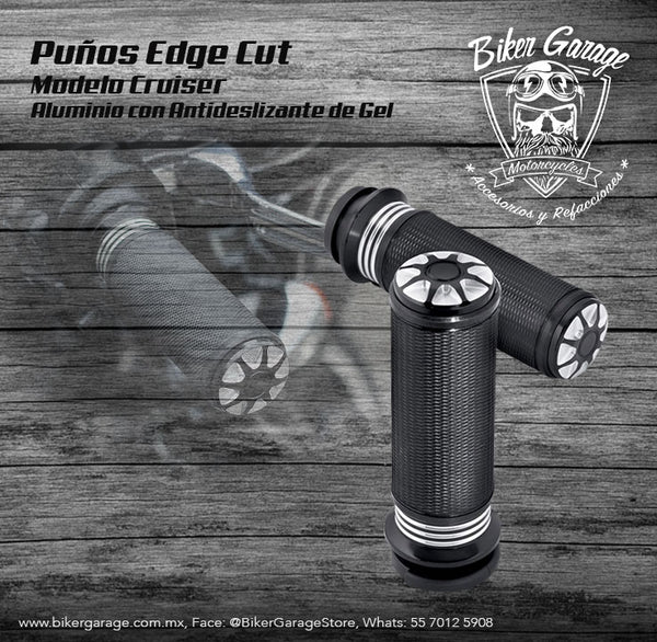 Puños Cruiser con Antideslizante de Gel Corte Laser Aceleración Electrónica