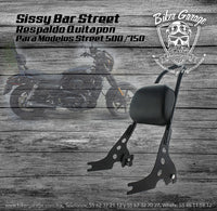 Respaldo Sissy Bar Street 500/750 Quitapon