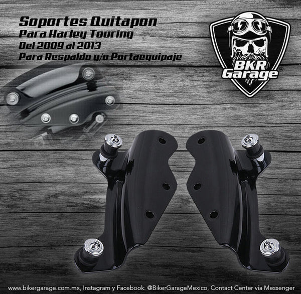 Soportes Quitapon para Touring 2009-2013 Color Negro Brillate