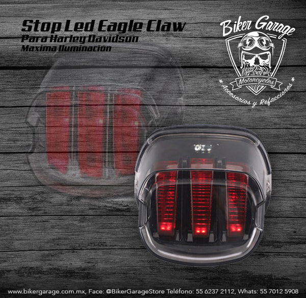 Stop Led Garra de Aguila Plata