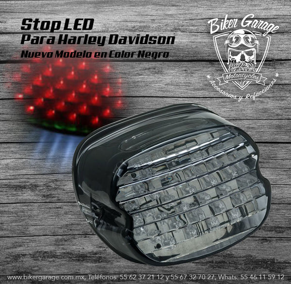 Stop Kuryakyn Color Negro Cuarto y Stop Led Rojo