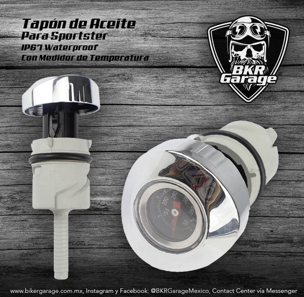Tapón de Aceite para Sportster con Medidor de Temperatura