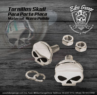 Tornillos para Placa de Accesorio Skull Terminado Cromo