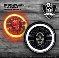 Faro Skull 7" Negro